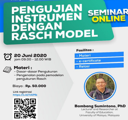 PKM: Seminar Online ''Pengujian Instrumen dengan Rasch''